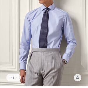 Ralph Lauren Glen Plaid Twill Shirt Purple Label